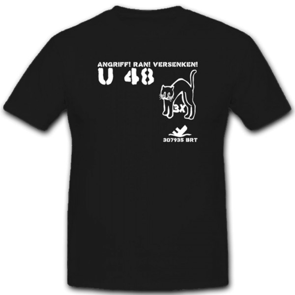 Uboot 48 U48 Militär Marine Untersee Schlachtschiff Unterseeboot T Shirt #3250