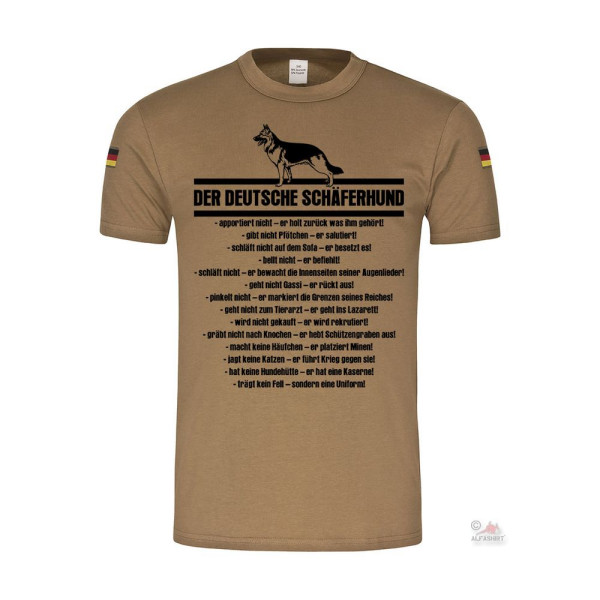 German Shepherd Dog Does Not Retrieve Humor Military DSH Tropical Shirt # 29032