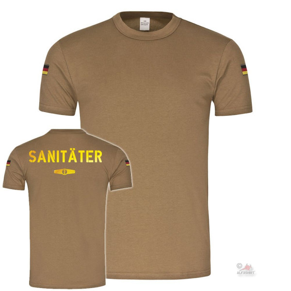 BW Tropen Paramedic Clasp German Army Sani Crest Tropical Shirt # 18610