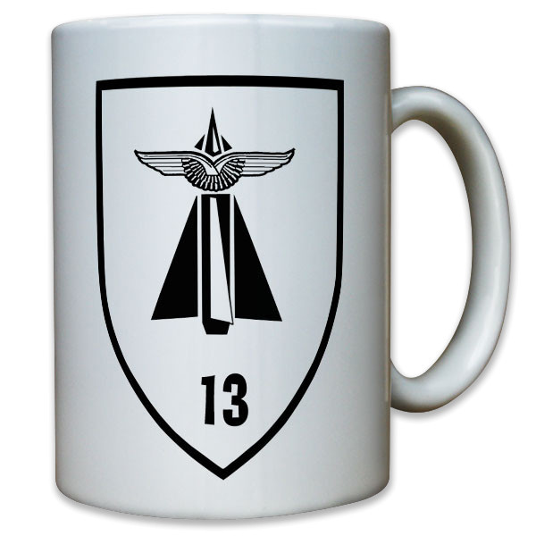 FlaRgt 13 Flugabwehr Regiment Bundeswehr Bund Bw Wappen Abzeichen - Tasse #11770