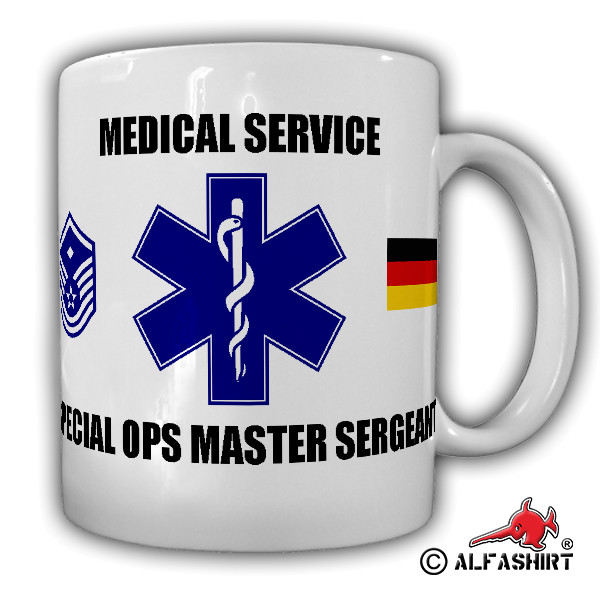 Medical Service Special Ops Master Sergeant Sani Sanitäter Medic - Tasse #15824