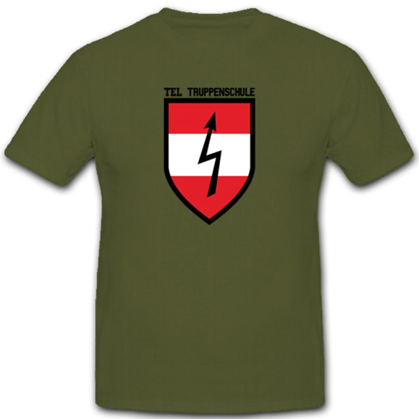 Wappen Abzeichen Österreichische Tel-Truppenschule Österreich - T Shirt #3910