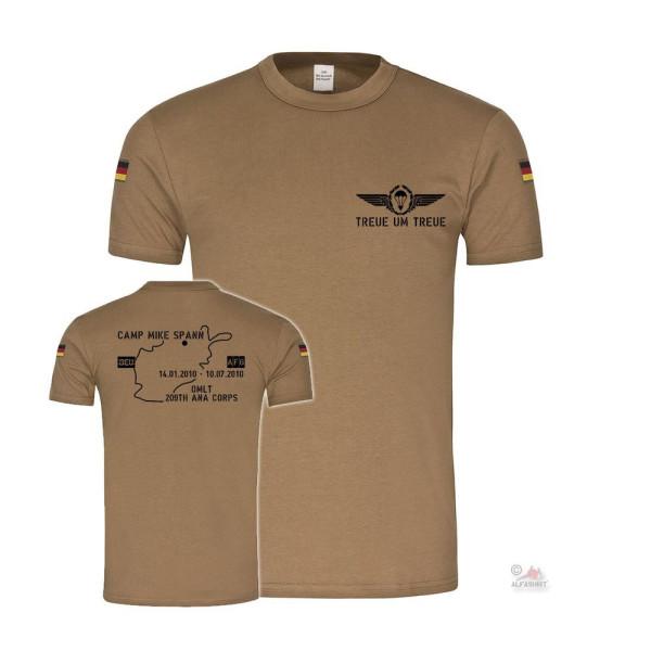BW Tropical Shirt Camp Mike Spann Abroad Parachutist T Shirt # 37616