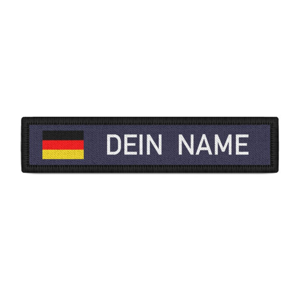 Name Patch BW Germany Personalized Flag Uniform Olive Green Frame # 27141
