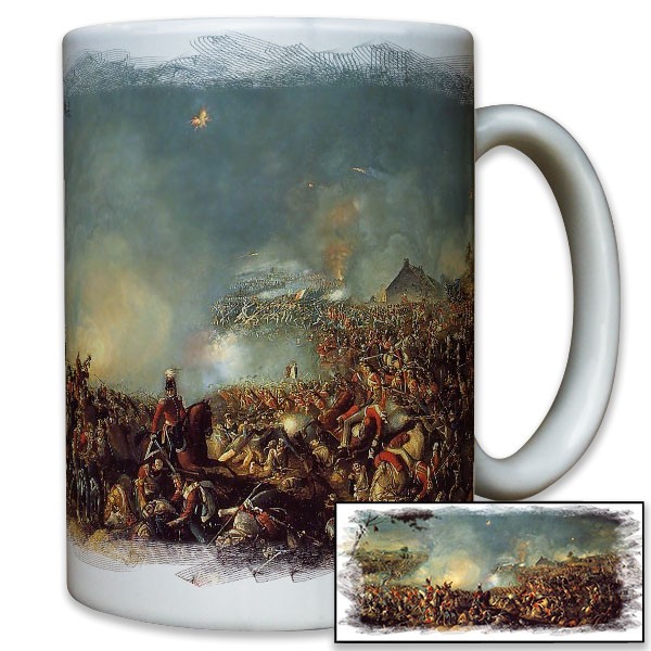 Waterloo 1815 Schlacht Befreiungskriege Gemälde Bild Napoleon - Tasse #9577