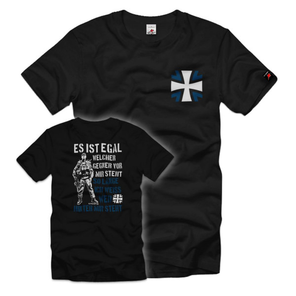 Kameradschaft Gegner Verbündete Team Bundeswehr Spruch Kreuz T-Shirt#36051