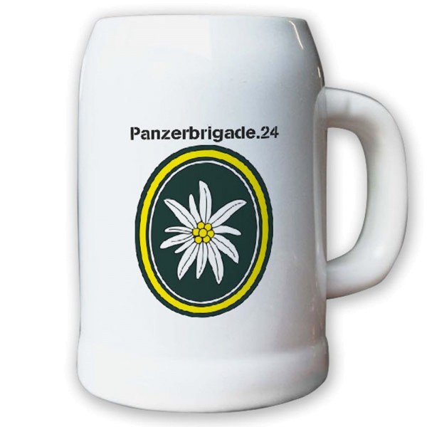 Krug / Bierkrug 0,5l -Bierkrug Panzerbrigade 24 PzBrig Brigade Bundeswehr #13019