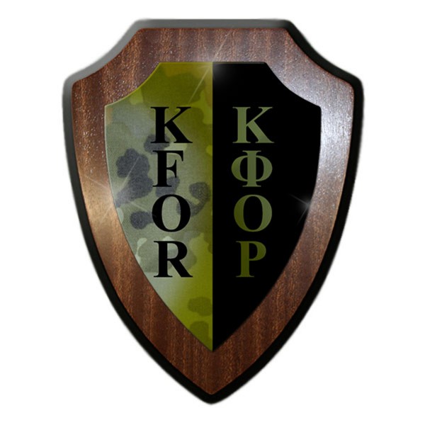 Wappenschild Kosovo Einsatz KFOR Bundeswehr Auslands-Einsatz BW Abzeichen #24314