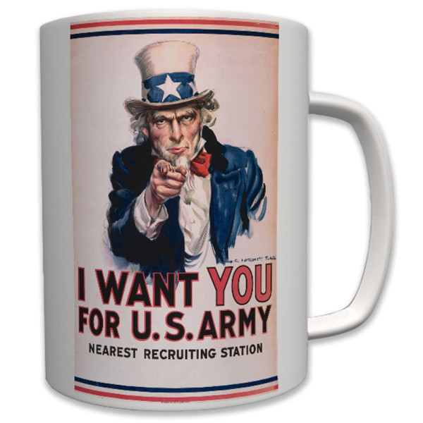Militär Us Army Uncle America I Want You Marine Corps Usa - Tasse #6434