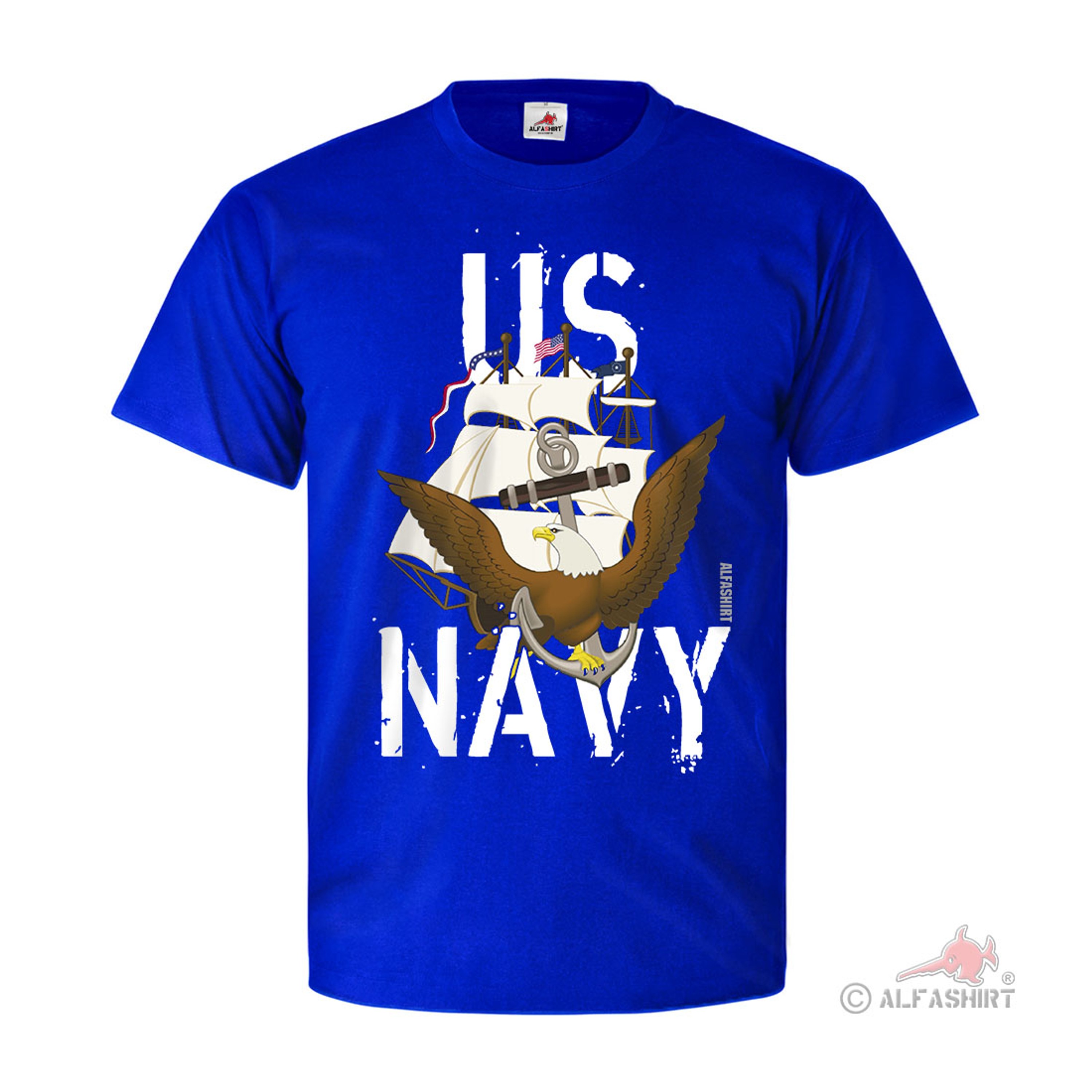US Navy Logo Anchor Constitution Eagle Seal United States Navy T Shirt ...