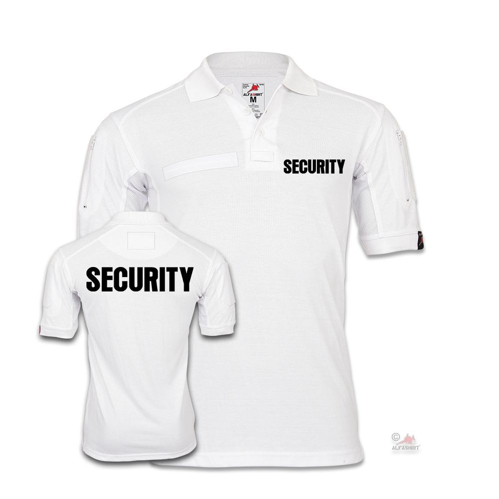 Security Poloshirt Sicherheitsdienst Ordner T-Shirt Hemd Türsteher Polo schwarz 