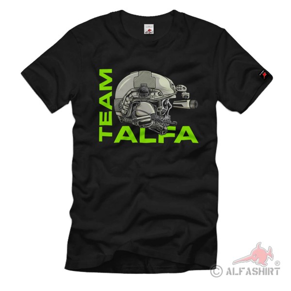 Tactical Team Alfa Core Helmet Skull Deployment Night Vision T-Shirt # 36636