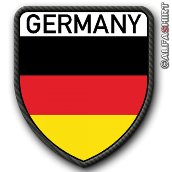 Patch / Aufnäher - Germany Deutschland Fahne Flagge Heimat Fan #6072