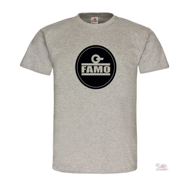 FAMO Logo Vehicles and Motors Werke Wroclaw Firmen Logo - T Shirt # 15712