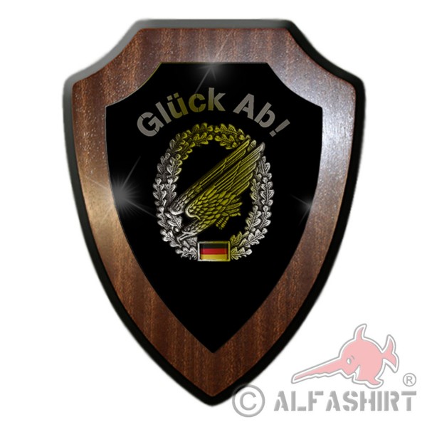 Wappenschild Glück Ab Fallschirmjäger Luftlandetruppen Fallschirmsprung #27064