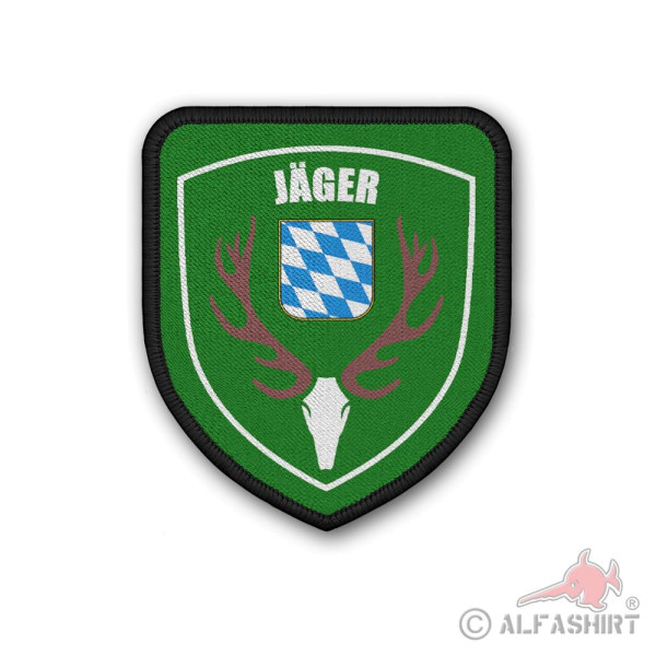 Patch Jäger Bayern Förster Jagdschutz Revier Aufnäher Wappen Abzeichen #39469