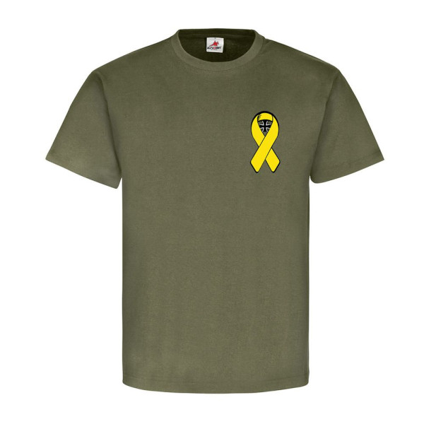 Gelbe Schleife Auslands Einsatz Solidarität Bw Bundeswehr Reservist Shirt #5442