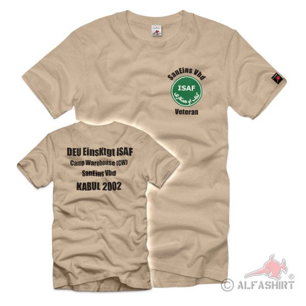 SanEins Vbd DEU EinsKtgt ISAF Camp Warehouse Kabul 2002 Operation T Shirt # 37603