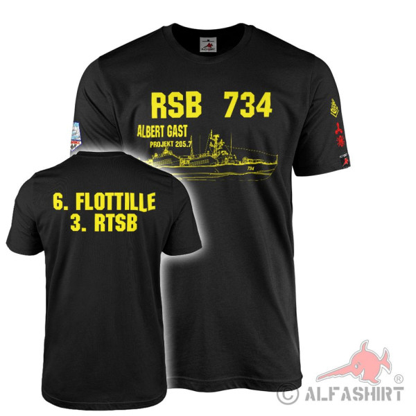 T-Shirt RSB 734 Albert Gast Projekt 205 7 Flotille RTSB Obermaat Marine #41727