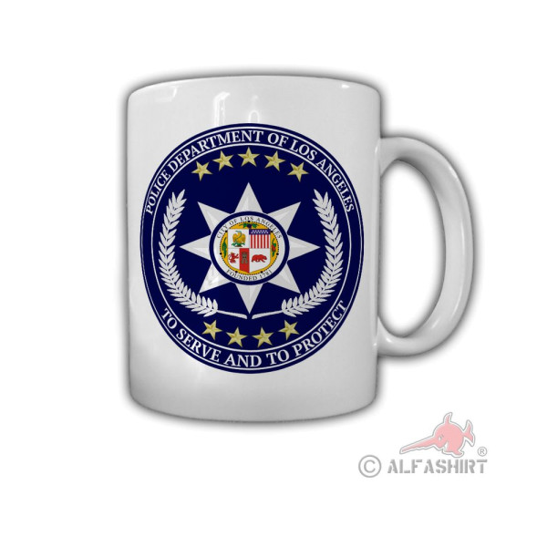 Los Angeles Police Department Serve and Protect Police Polizei Tasse #27646