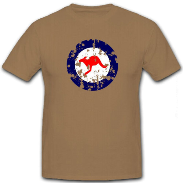 Australia Australien Canberra Down Under Kangaroo Militär - T Shirt #8539
