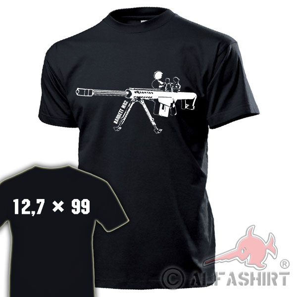Anti-materiel rifle Gewehr Cal50 Barett M82 light fifty G82 T-Shirt #17595