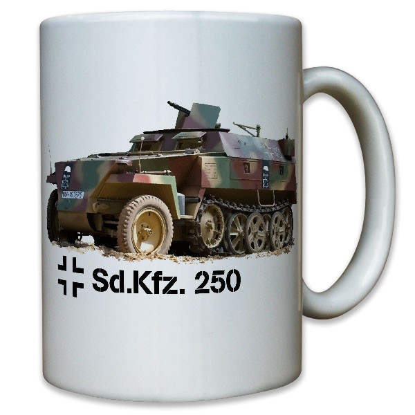 SdKfz 250-Halbkette Schützenpanzerwagen SPW Sonderkraftfahrzeug - Tasse #9064