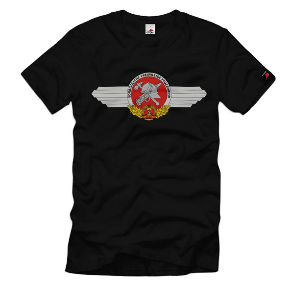 Feuerwehr DDR FFW Vorbildlivhe Freiwillige Wappen Logo Abzeichen T-Shirt #34085