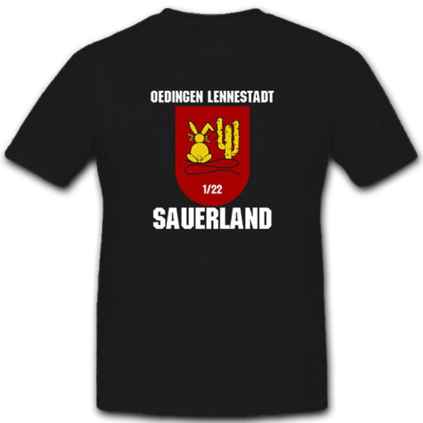 1 FlaRakBtl 22 Sauerland-Oedingen Lennestadt Flugabwehr Raketen - T Shirt #12735