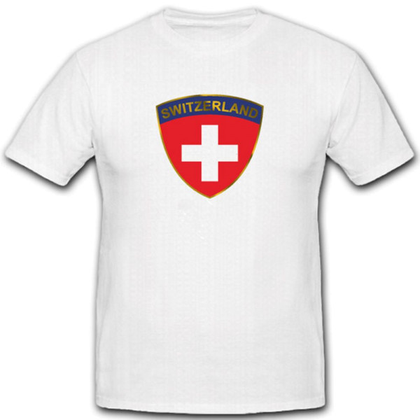 Schweizer Armee Abzeichen Wappen Emblem Heer Militär - T Shirt #3700