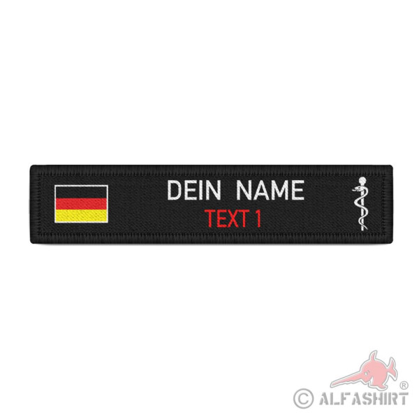 Paramedic name tag patch Germany fire brigade rescue service #40826