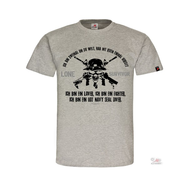 Lone Survivor UDT Navy SEAL diver Ich bin zweimal um die Welt T-Shirt#32168