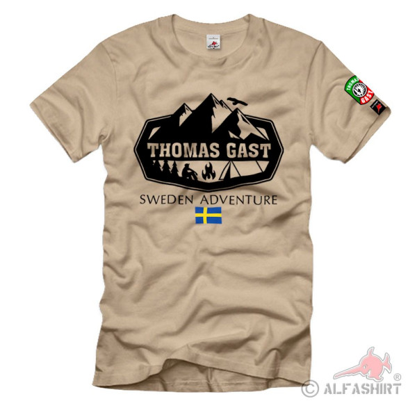Thomas Gast Sweden Adventure Schweden Auswandern Abenteuer - T Shirt #38449