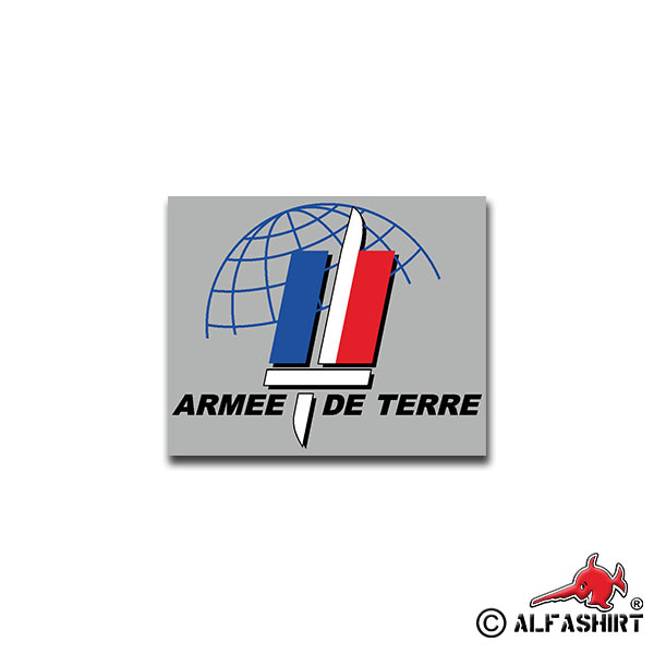 Sticker Army de Terre Land Forces France Military 7x8cm A1472