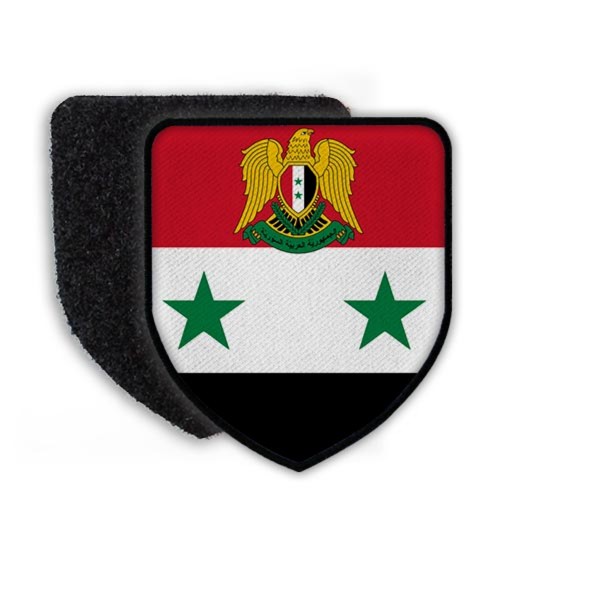 Patch Flagge von Syrien Damaskus Arabisch Baschar al Assad Republik Fahne#21527