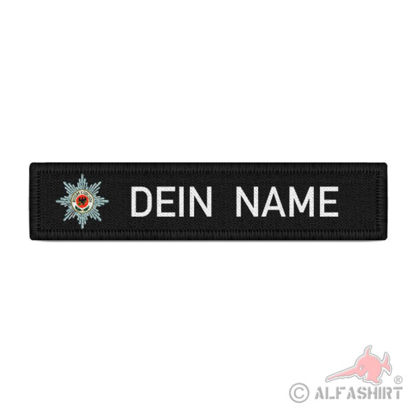 Name tag patch Feldjäger MP star Bundeswehr black #40166