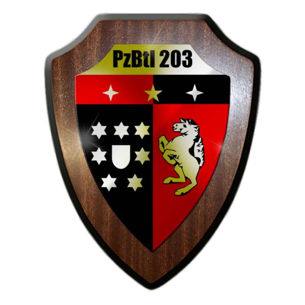 Wappenschild Panzerbataillon 203 PzBtl Bundeswehr Augustdorf Abzeichen #24464