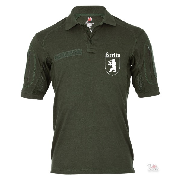 Tactical Poloshirt ALFA sBerlin Bär Hauptstadt Bundesrepublik Wappen #19679