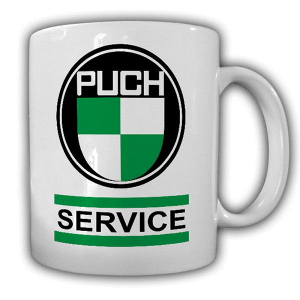Puch SERVICE Wappen Puch-Werke Oldtimer Emblem Fan Österreich - Tasse #13449