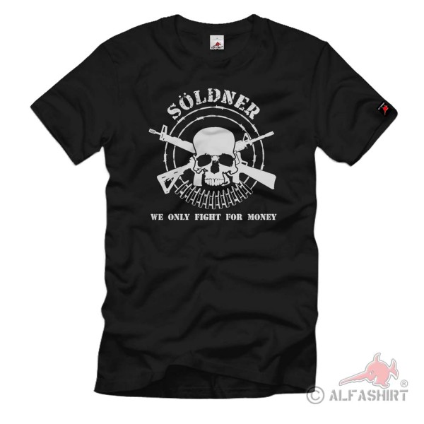 Söldner Isaf Afrika Yugoslawien Bk Totenschädel Waffen- T Shirt ##394