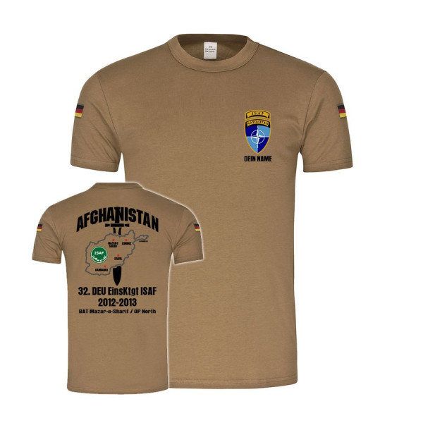 BW Tropenshirt 32 EinsKtgt BAT Mazar e Sharif OP North Bundeswehr T-Shirt #35224