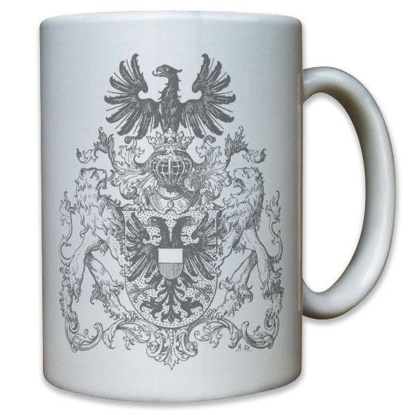 Freie und Hansestadt Lübeck Stadtwappen historisch Wappen - Tasse #11793