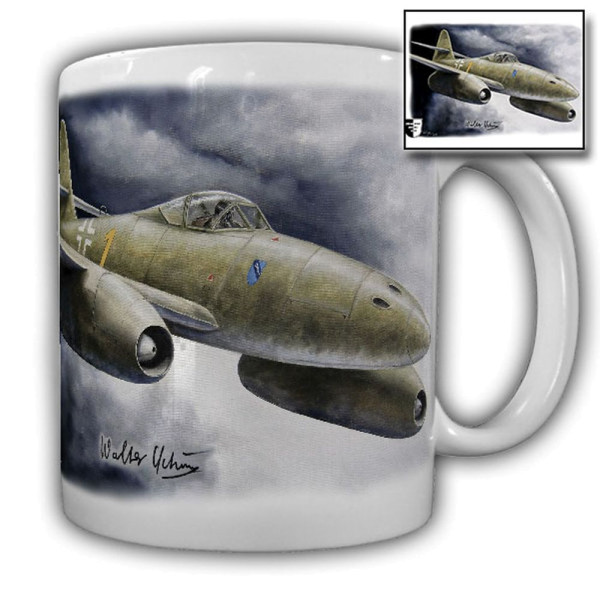 Tasse Lukas Wirp ME 262 Walter Schuck Me262 Düsenjet Luftwaffe Flugzeug #23642