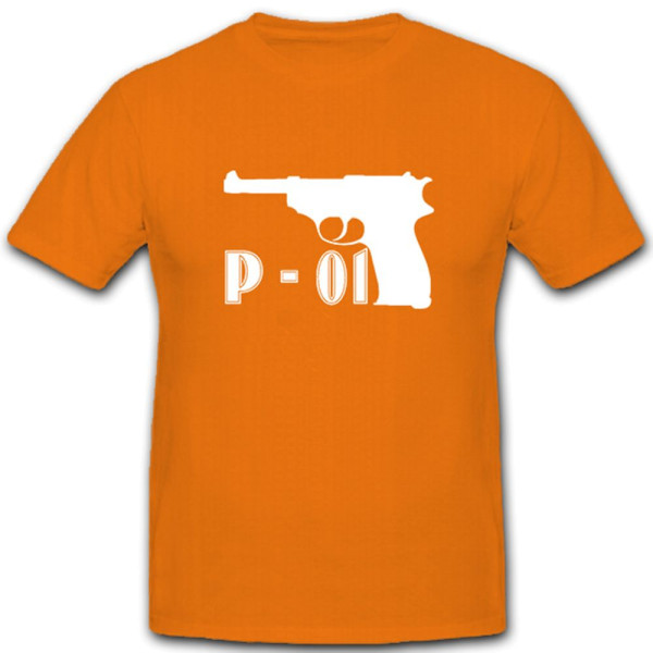 P-01 Pistole Waffe Schusswaffe - T Shirt #5355