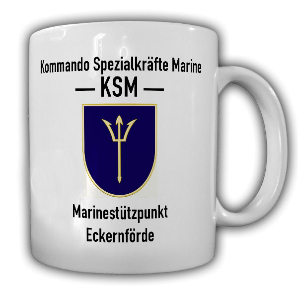 Tasse KSM Kommando Spezialkräfte Bundeswehr Marinestützpunkt Abzeichen #20463
