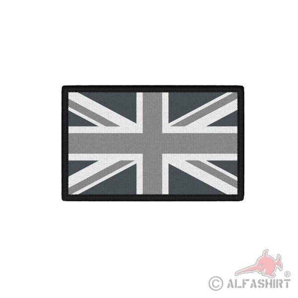 Patch Union Jack Grau Tarn Schnee Großbritannien United Kingdom 7,5 x 4,5 #38948