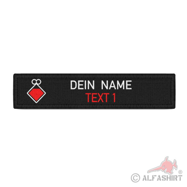 Group Leader Name Badge Patch Fire Brigade Rescue Service Personalized #40667