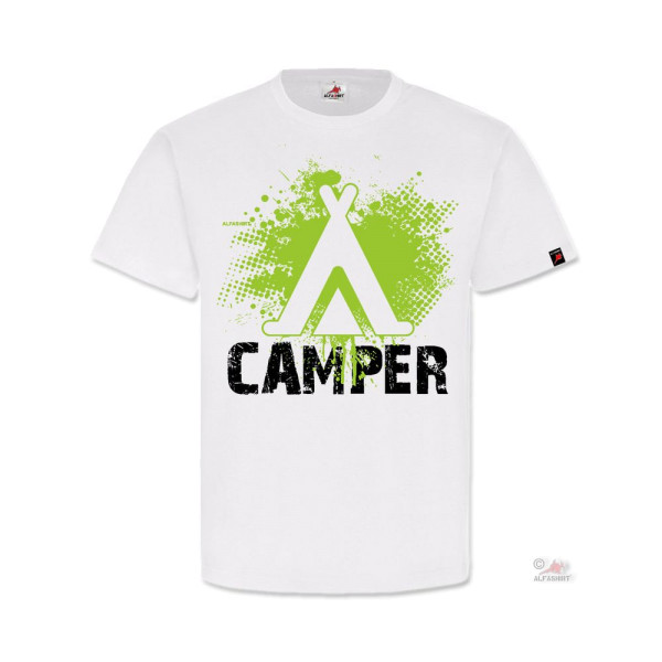 CAMPER Zelten Camping Bushcraft Zeltplatz Urlaub Outdoor T-Shirt#32157