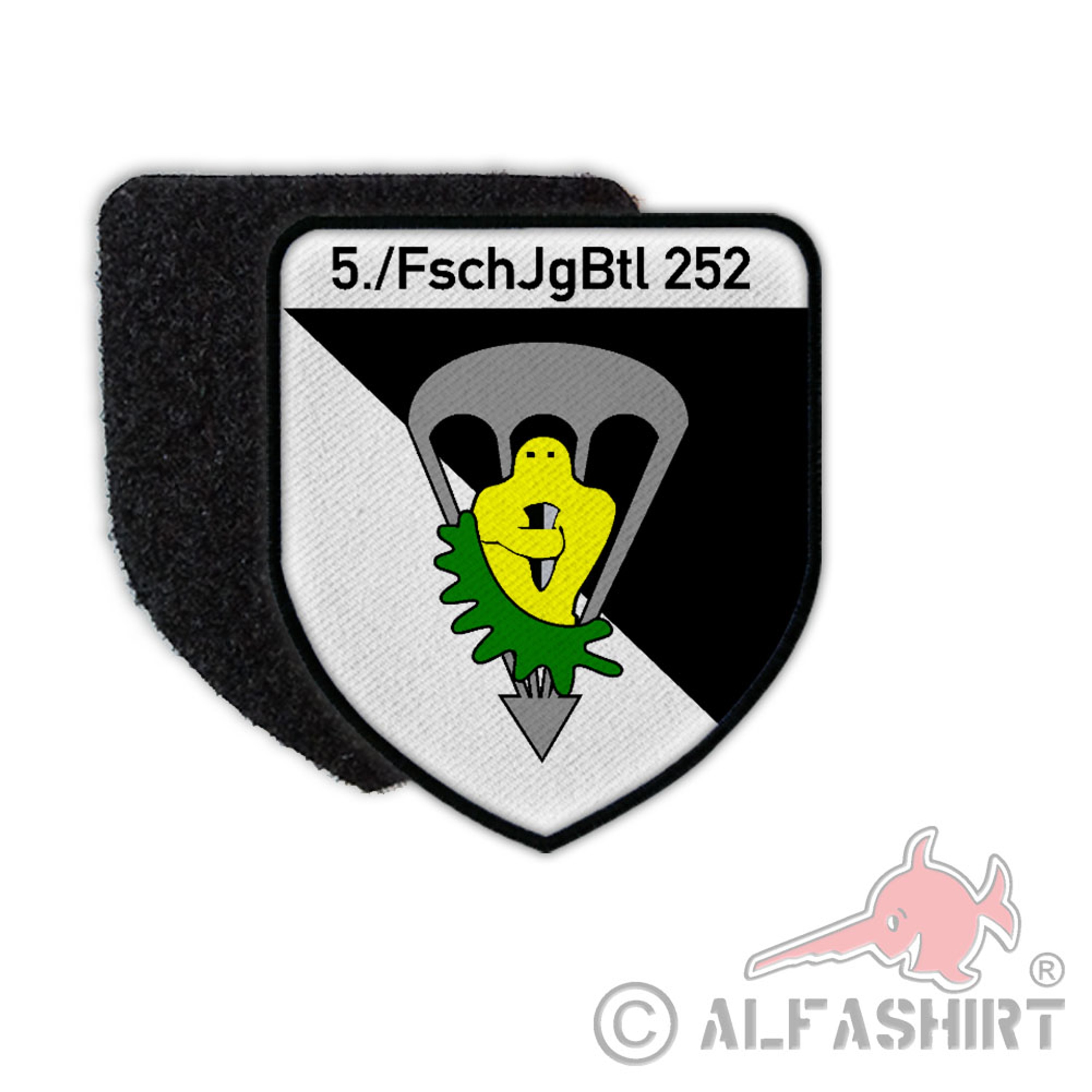 Tactical Poloshirt Alfa 3 FschJgBtl 252 Parachute Battalion Badge Bw