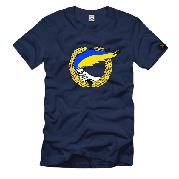 Ukraine Fackel - Ukrajina - Kiew Maidan Platz - Wappen Emblem - T Shirt #11333